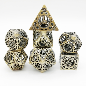 Bestseller <span class=keywords><strong>DND</strong></span> <span class=keywords><strong>5e</strong></span> Polyedrisches Würfelset Maschinell Bearbeitete Hohle Metallwürfel für <span class=keywords><strong>Dnd</strong></span> Tischspiele - Product Image 2