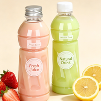 Bouteilles en plastique PP jetables résistantes aux hautes températures pour jus, remplissage à chaud, 100ml, 150ml, 200ml, 250ml, 300ml, 350ml, 400ml, 500ml