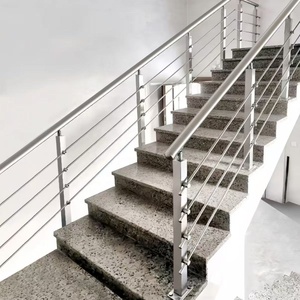 Rampe en acier inoxydable de conception moderne SS304/316, finition satinée, main courante, balustrade, balcon, terrasse, <span class=keywords><strong>escalier</strong></span>, durable et élégant - Product Image 6
