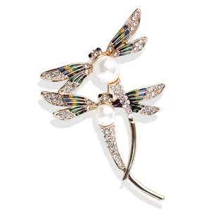 女性蝴蝶和蜜蜂昆虫胸针，水晶水钻动物翻领胸针别针套装，用于日常装饰