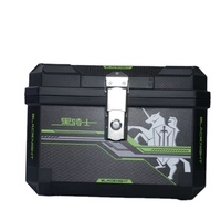 Boîtes arrière pour moto 45L en PP, universelles, étanches, accessoires pour scooter, top case avec autocollants graphiques et loquet métallique pour moto tout-terrain