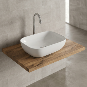 Lavabo sur colonne en céramique carrée effet marbre de haute qualité, design moderne, prix abordable, exportation depuis l'Inde - Product Image 6