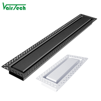 Grille de ventilation murale en métal blanc pour système CVC, grille d'évacuation en métal 4x10 pour montage sur cloison sèche