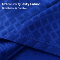Maillot de football court personnalisé Kata imprimé par transfert thermique, en polyester respirant et à séchage rapide, avec logo, numéro et pour entraînement d'équipe