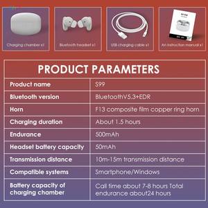 Vente en gros <span class=keywords><strong>Mini</strong></span> portable sans fil pour écouteurs Bluetooth 5.3 Son stéréo HiFi Écouteurs intra-auriculaires avec indicateur de batterie LED Puce JL - Product Image 6