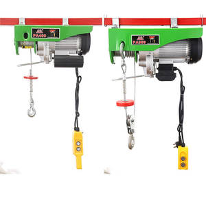 Palan électrique <span class=keywords><strong>miniature</strong></span> PA600/1200 <span class=keywords><strong>treuil</strong></span> à câble en acier 380V capacité de 1 tonne 6m moteur unique pour restaurant de construction - Product Image 2