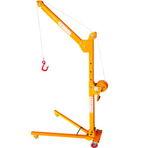<span class=keywords><strong>Petite</strong></span> <span class=keywords><strong>grue</strong></span> de chantier <span class=keywords><strong>manuelle</strong></span> pliable portable avec treuil manuel à vendre - Product Image 3