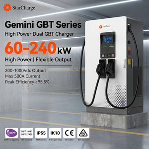 Station de recharge rapide DC pour véhicules électriques StarCharge Gemini GBT 180 kW 500 A, sortie 200-1000 Vcc, facteur de puissance 0,99, extérieur - Product Image 1
