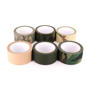 <span class=keywords><strong>Flecktarn</strong></span>-Cinta de tela autoadhesiva para uso en exteriores, conducto de camuflaje para acampar, cazar, resistente al calor, de algodón, 10M - Product Image 4