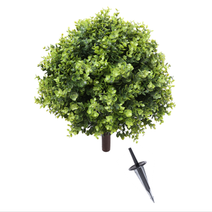 Piante Artificiali di <span class=keywords><strong>Cipresso</strong></span> Topiario da Esterno con Picchetto, Finte Siepi di Cedro Resistenti ai Raggi UV per Decorazione Portico Anteriore - Product Image 3