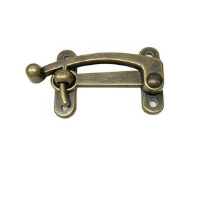 WEKIS Paquete de 2 Pestillos de Seguridad para Puertas, Tipo Barra Oscilante, a Prueba de Niños, Duraderos, para Uso Interno, de Acero Inoxidable, Hierro, Zinc, Latón, Dorado - Product Image 3