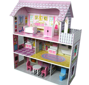 <span class=keywords><strong>Maison</strong></span> <span class=keywords><strong>de</strong></span> poupées en <span class=keywords><strong>bois</strong></span> pour enfants, jouets d'imitation, ensembles <span class=keywords><strong>de</strong></span> jeu pour fillettes - Product Image 6