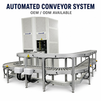 Sistem Konveyor Rol Modular Otomatis Seri QIANRUN GTL01 380V untuk Pengangkutan Pallet, Kapasitas 10-500kg/m, Perakitan Bertenaga