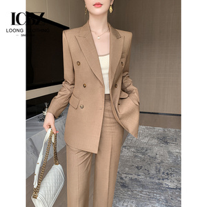 Cao cấp của phụ nữ phù hợp với thiết lập phong cách mới thời trang rộng chân quần thích hợp cho Petite phụ nữ Chuyên Nghiệp Chính thức và giản dị phù hợp với - Product Image 2