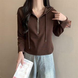 Felpa a maniche lunghe da <span class=keywords><strong>donna</strong></span> all'ingrosso felpa <span class=keywords><strong>con</strong></span> cappuccio da <span class=keywords><strong>donna</strong></span> autunno inverno <span class=keywords><strong>con</strong></span> cappuccio <span class=keywords><strong>felpe</strong></span> <span class=keywords><strong>con</strong></span> <span class=keywords><strong>cerniera</strong></span> in tinta unita da <span class=keywords><strong>donna</strong></span> - Product Image 4