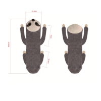 Chaussettes 3D Confortables à Motif Animal de la Jungle (Paresseux) – Personnalisation de Logo de Mascotte et Articles Promotionnels pour Expositions