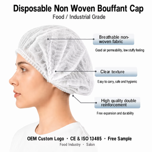 Gorros de Cocina SMS <span class=keywords><strong>para</strong></span> Chefs, Gorros de Belleza al por Mayor, Suaves, Cómodos, Impermeables, Antipolvo, Certificados ISO, Fabricante Chino - Product Image 2