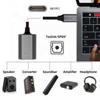 Câble adaptateur USB Type C Toslink femelle SPDIF, câble audio USB C vers SPDIF PCM à fibre optique