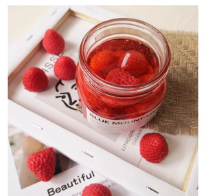 Creative Handmade <b>Jam</b> <b>Jar</b> Scented Candle Fruit Fragrance Soy Wax Home Decor Gift - Product Image 1