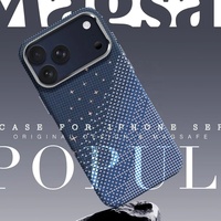 Coque de téléphone avec lumière nocturne en forme d'étoile bleue pour iPhone 18 Pro Max, coque de téléphone à charge sans fil avec aimant puissant 17 Pro Max