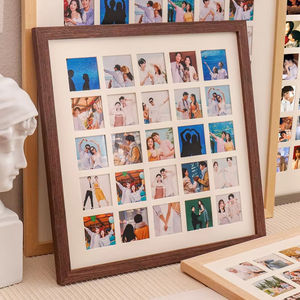 Marco de Fotos de Madera Sólida de Cuatro Compartimentos, Multi-conectado, para Decoración del Hogar, Suministro de Fábrica, DIY - Product Image 4