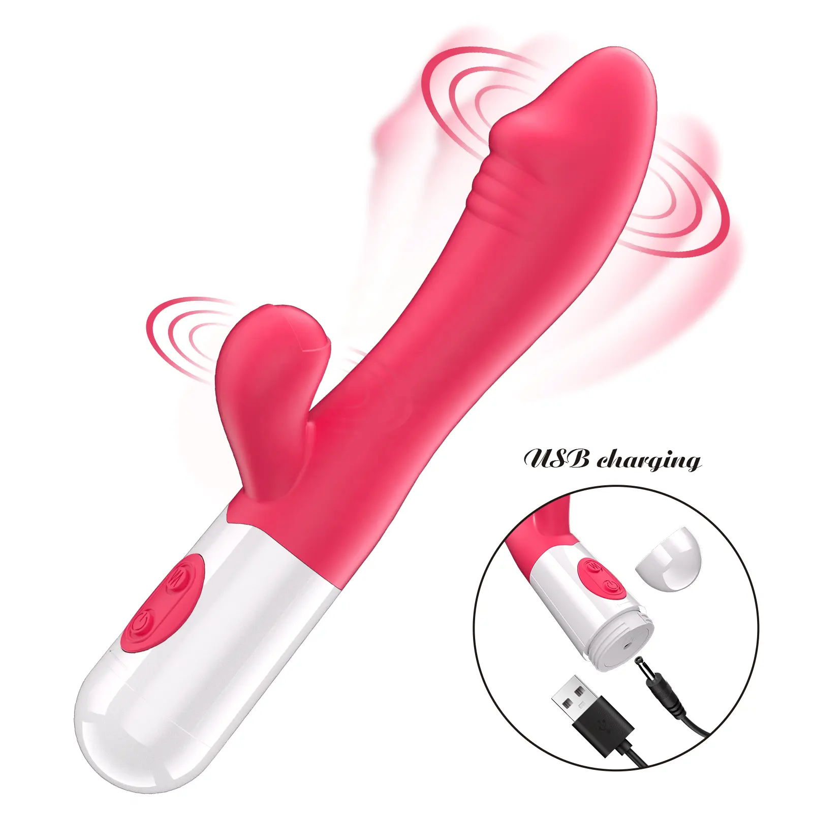 Wholesale Cheap Price Silicone G-Spot Rabbit Vibrator Toy for Women Adult Female Clitoris Stimulator Sex Products