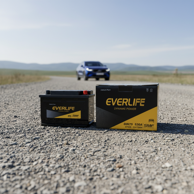 New High Quality 12V 75AH High Performance Lead Acid Maintenance-Free Car Power Battery MF DIN75 for Truck and Car Starting