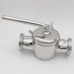 Aço Inoxidável 304 316L Higiênico Rosca Tipo Três Vias Stopcock <span class=keywords><strong>Valve</strong></span> <span class=keywords><strong>Plug</strong></span> <span class=keywords><strong>Valve</strong></span> - Product Image 4