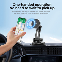 Support magnétique de téléphone pour voiture OEM d'usine en ABS, rotation à 360°, ventouse puissante, compatibilité universelle, emballage personnalisé avec logo