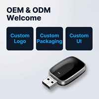 Adaptateur sans fil Carplay Android Auto C682c 2 en 1, clé USB pour iPhone Android, OEM ODM, logo personnalisé, interface utilisateur et emballage