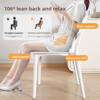 Chaise de salle à manger empilable minimaliste de style nordique épaissie avec dossier, pour usage domestique, commercial et en restauration ; Matière plastique