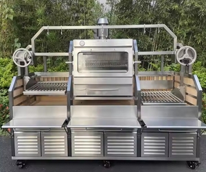 เตาถ่านย่างบาร์บีคิวแบบทำงานหนักสำหรับร้านอาหารในโรงแรมสำหรับจัดเลี้ยงเชิงพาณิชย์สไตล์อาร์เจนตินา - Product Image 6