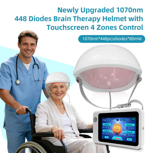 Casco de Fotobiomodulación Cerebral de 1070nm y 36W, Dispositivo Infrarrojo Transcraneal para Demencia, <span class=keywords><strong>Alzheimer</strong></span>, Aturdimiento Cerebral y Ansiedad - Product Image 1
