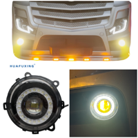 HuaFuXing Nuevo Faro Antiniebla LED con Ensamblaje DRL para Camión Mercedes Actros MP4 MP5 OE 9608200556 9608200456 E-MARK Actualizado