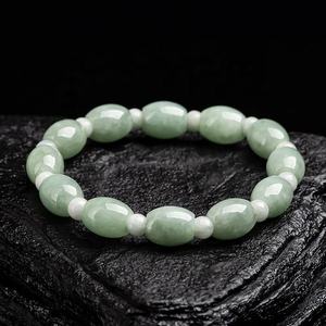 Bracelet en jadéite naturelle authentique, jadéite passe-partout, pour hommes et femmes, vente en gros de jade général SL66 - Product Image 2
