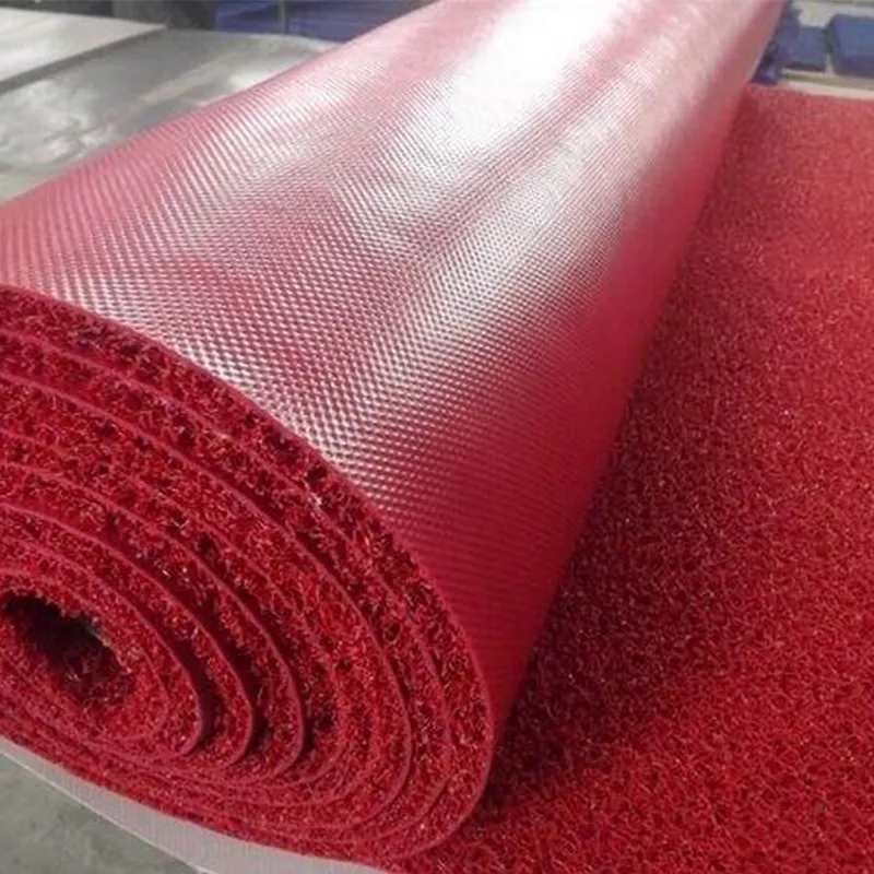 Anti slip plastic flooring carpet pvc coil mats rolls needle punch carpet foam floor mats spaghetti mats looped carpet