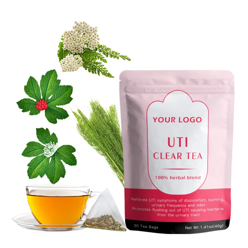 Urinary tract infection Tea UTI clear herbal blend healthy tea Horsetail Yarrow Goldenseal tea