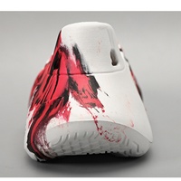 Sandales de sport personnalisables pour hommes avec motif requin évidé, chaussures de plage et de jardin en mousse EVA
