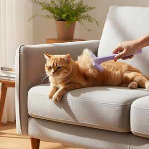 BOOMHOME <span class=keywords><strong>Spazzola</strong></span> <span class=keywords><strong>per</strong></span> Animali Domestici in Legno di Faggio, Rimuovi <span class=keywords><strong>Peli</strong></span> <span class=keywords><strong>per</strong></span> Cani e Gatti, <span class=keywords><strong>Spazzola</strong></span> in Acciaio <span class=keywords><strong>per</strong></span> Toelettatura Domestica, Nuova con Pettine in Gomma - Product Image 2