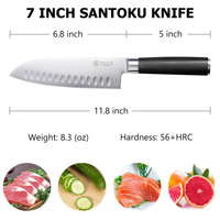 KO3Couteau de chef japonais 8 ''en acier allemand de qualité supérieure avec manche en G10 Couteau de cuisine de haute qualité pour la cuisine Couteau Santoku