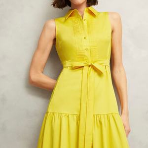 Nouvelle Robe Décontractée pour Femme, Tendance Été, en Coton Ample, Style Simple et Élégant, Motif Uni, Vente Chaude OEM - Product Image 3