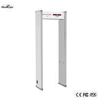 Gerbang Detektor Logam Bersertifikasi CE 6 Zona, Tahan Air IP67, PVC, Untuk Dalam & Luar Ruangan, Pintu Keamanan Model Lengkung