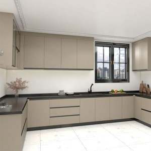 High End Affordable Used Corner Modern Design Regular Size High Glossy Custom Pantry Kitchen <b>Cabinet</b> - Product Image 2