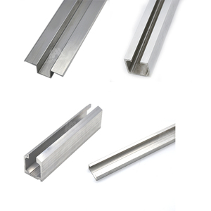 Système de rails roulants en aluminium, <span class=keywords><strong>rail</strong></span> de profil pour <span class=keywords><strong>porte</strong></span> <span class=keywords><strong>coulissante</strong></span> - Product Image 1