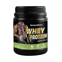 Poudre de protéines de lactosérum au goût matcha 500g/20 portions pour la nutrition sportive des adultes, non destiné aux femmes enceintes