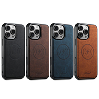 Coque de téléphone SUTENI pour iPhone 18 Pro Max, chargement magnétique sans fil, texture litchi, effet givré, cuir synthétique de luxe, compatible 17 16 Plus 15