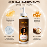 Crème Corporelle Super Éclaircissante Double Action Ingrédients Végétaux Anti-Âge Hydratant Élimination des Taches Brunes Usage Spa 500ml