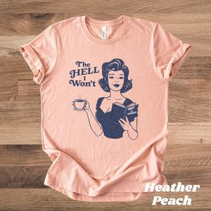 T-shirt retrò femminista da donna a maniche corte con scollo rotondo, 100% cotone, stampa vintage, maglietta da attivista, per tutte le stagioni - Product Image 2