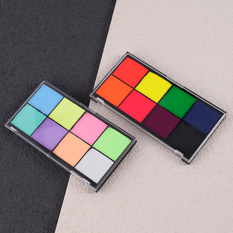Новинка 2021, Палетка для рисования лица и тела, подводка для глаз, для Хэллоуина, для вечеринки, макияжа, палитра теней для век с водной активацией