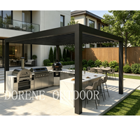 Module de cuisine extérieure préfabriqué durable et étanche pour barbecue, idéal pour jardin résidentiel, villa de vacances, patio